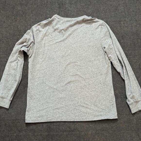 Polo Ralph Lauren Long Sleeve Heather Gray Crewneck Tee Size L - Picture 4 of 5